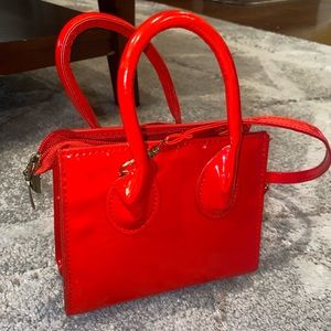 Red crossbody bag